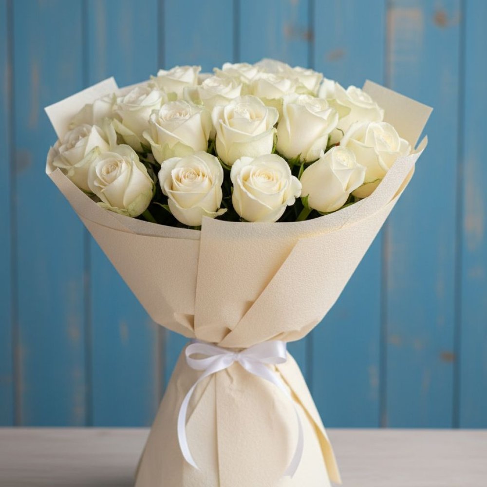 Букет роз из Белых роз